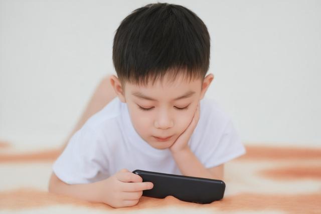 孩子玩手机