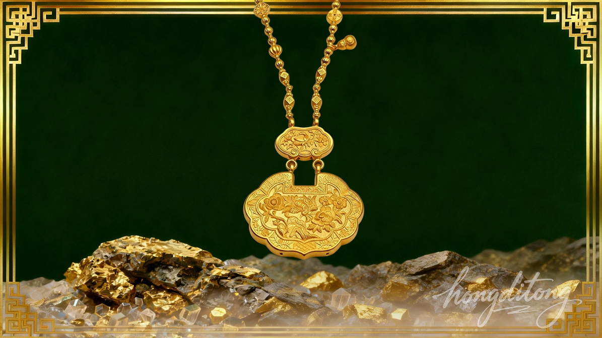 足金长命锁｜把平安富贵揉进日常的精致感